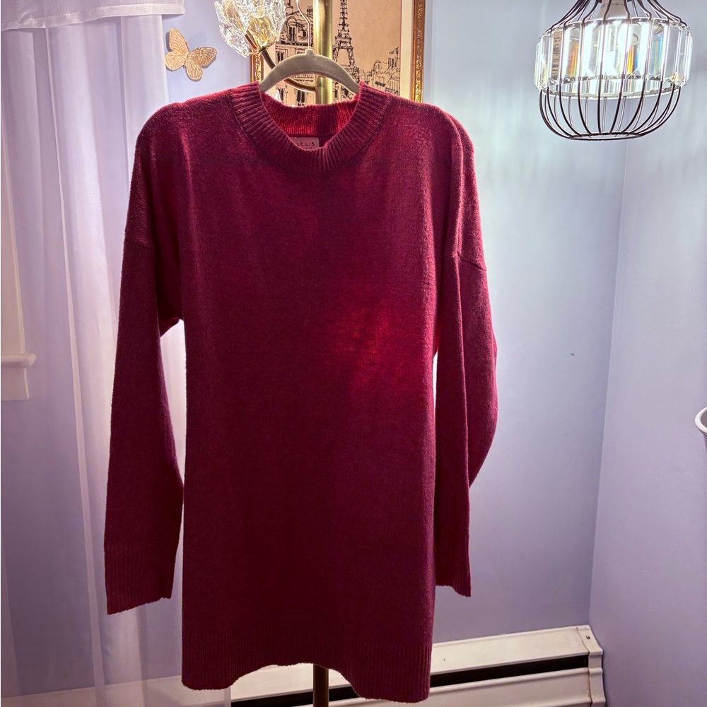 Women's Pink Sweater Dress